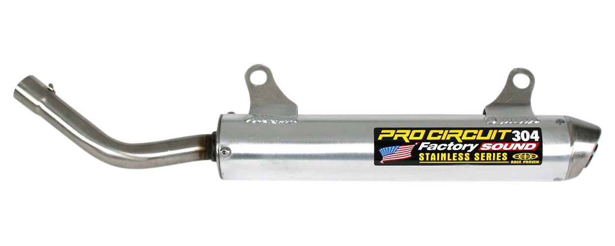 304 Aluminum Slip On Exhaust Silencer - For 93-97 WR/YZ250 - Click Image to Close