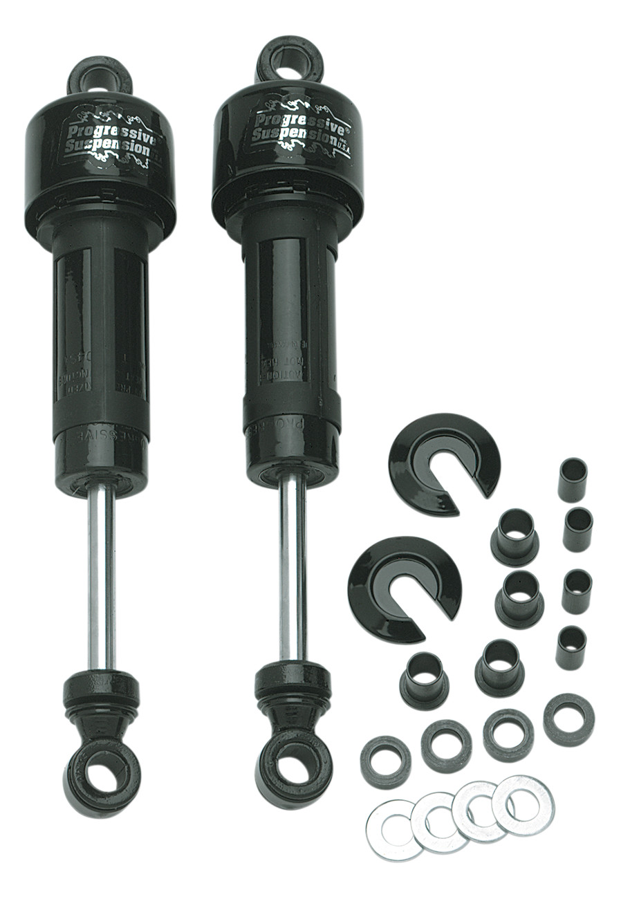 12 Black 11.5" Shocks ONLY - Harley Davidson - Click Image to Close