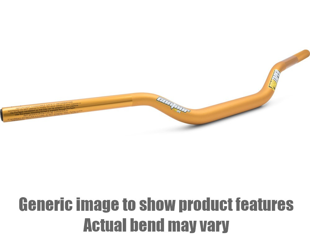 Contour 1-1/8" Handlebar ATV High-Bend Gold - Click Image to Close