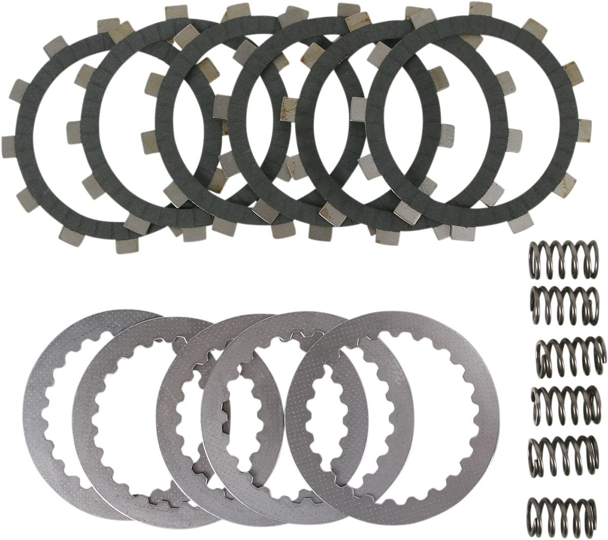 DRCF Complete Clutch Kit - CFK Plates, Steels, & Springs - Click Image to Close