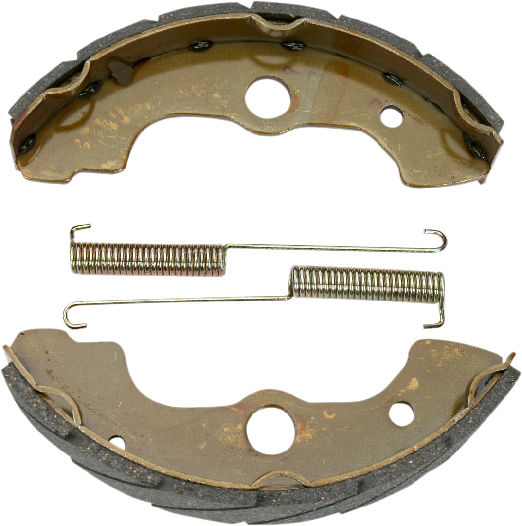 Grooved Organic Brake Shoes - For 86-89 Honda TRX350 - Click Image to Close