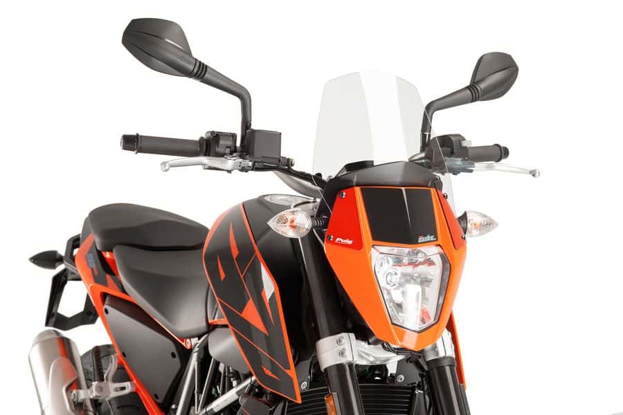 Clear Naked New Generation Windscreen - For KTM 690 Duke - Click Image to Close