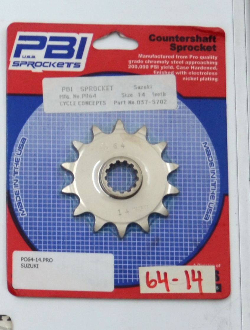 14 Tooth Front Sprocket for some Suzuki's - Click Image to Close