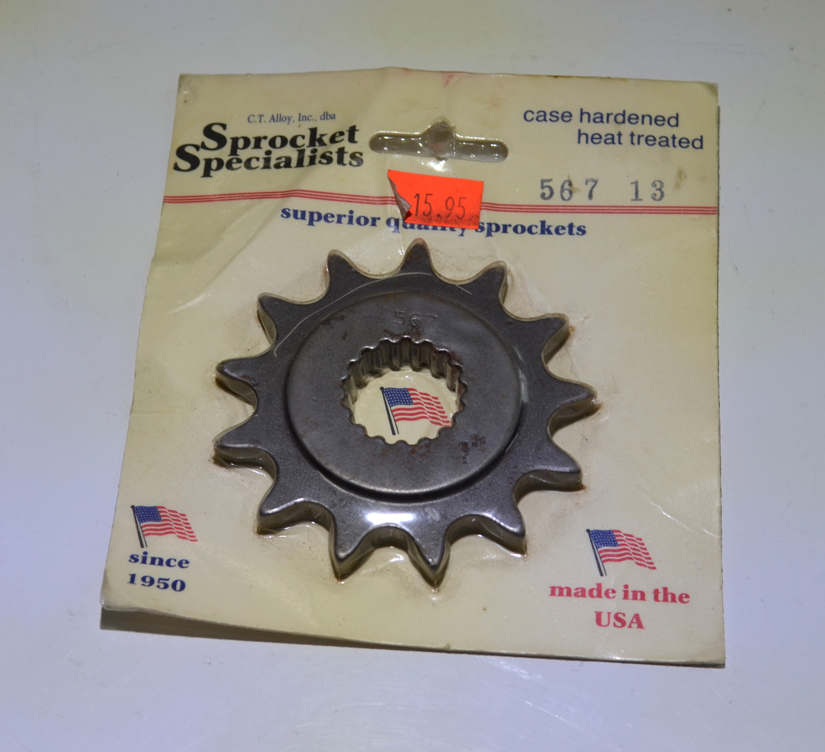 Sprocket Specialists N.O.S. 13T Steel Countershaft Sprocket - MPN 567-13 - Click Image to Close