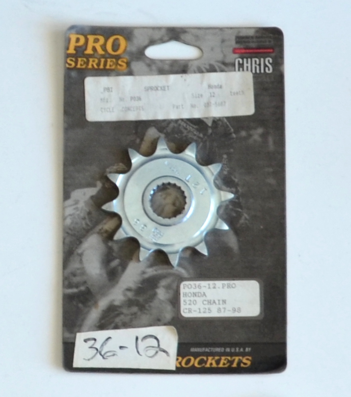 N.O.S. SPROCKET 12 T STEEL FR SPRKT - Click Image to Close