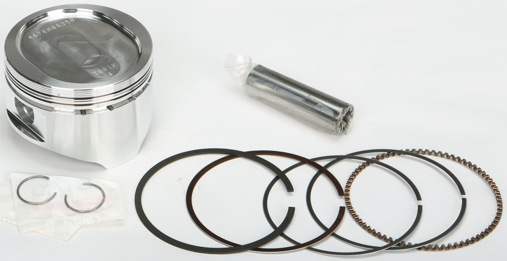 Piston Kit 8.6:1 Compression - 83.50mm Bore (+0.50mm) - Yamaha ATV - Click Image to Close