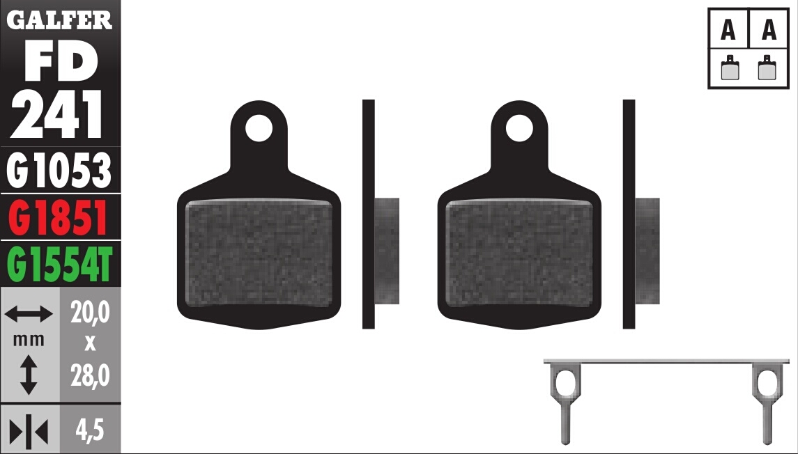 Bicycle Brake Pads Standard Compound - Front or Rear Pads - Click Image to Close