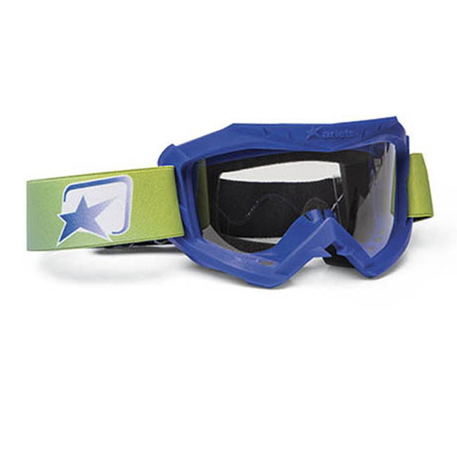 Ariete MX Goggles 07 Line - AAA Blue - Kids MX goggles with clear lens - Click Image to Close