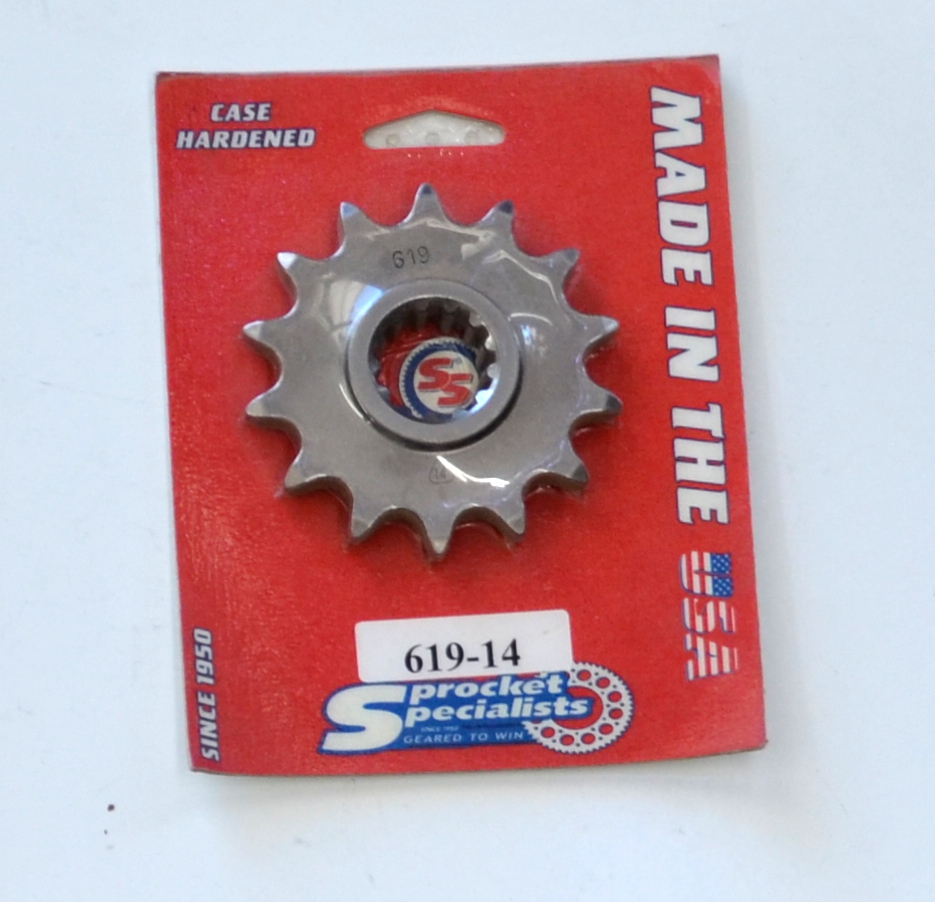 14 Tooth Steel Front Sprocket - Fits Triumph Daytona 600/650, Speed Four, TT600 (00-05) - Click Image to Close