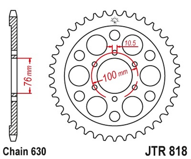 Steel Rear Sprocket - 41 Teeth - New JT! - Click Image to Close