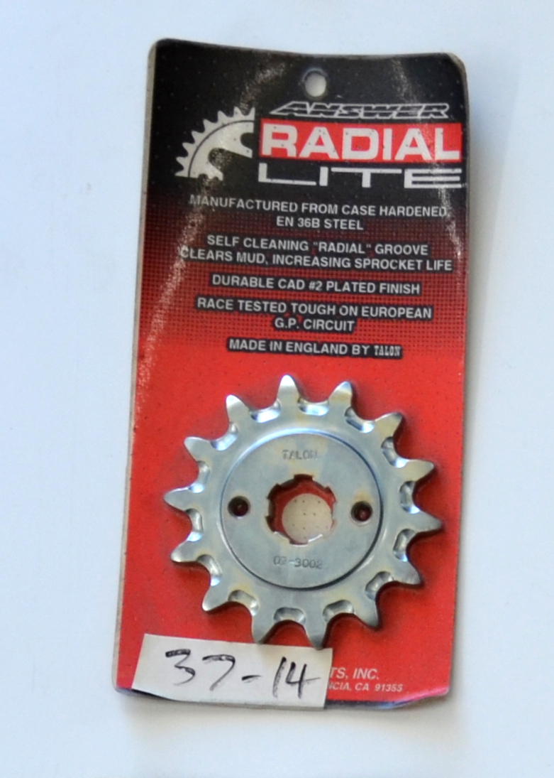 N.O.S. 14 TOOTH FR STEEL SPROCKET - Click Image to Close