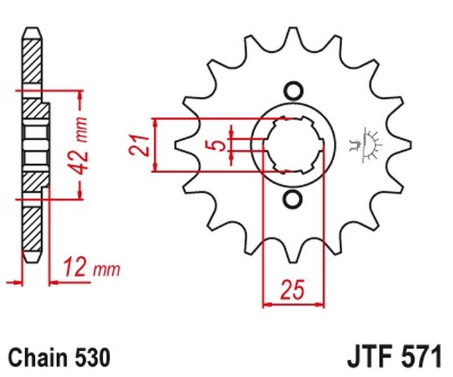 Front Sprockets - Jtf571.17T - Click Image to Close