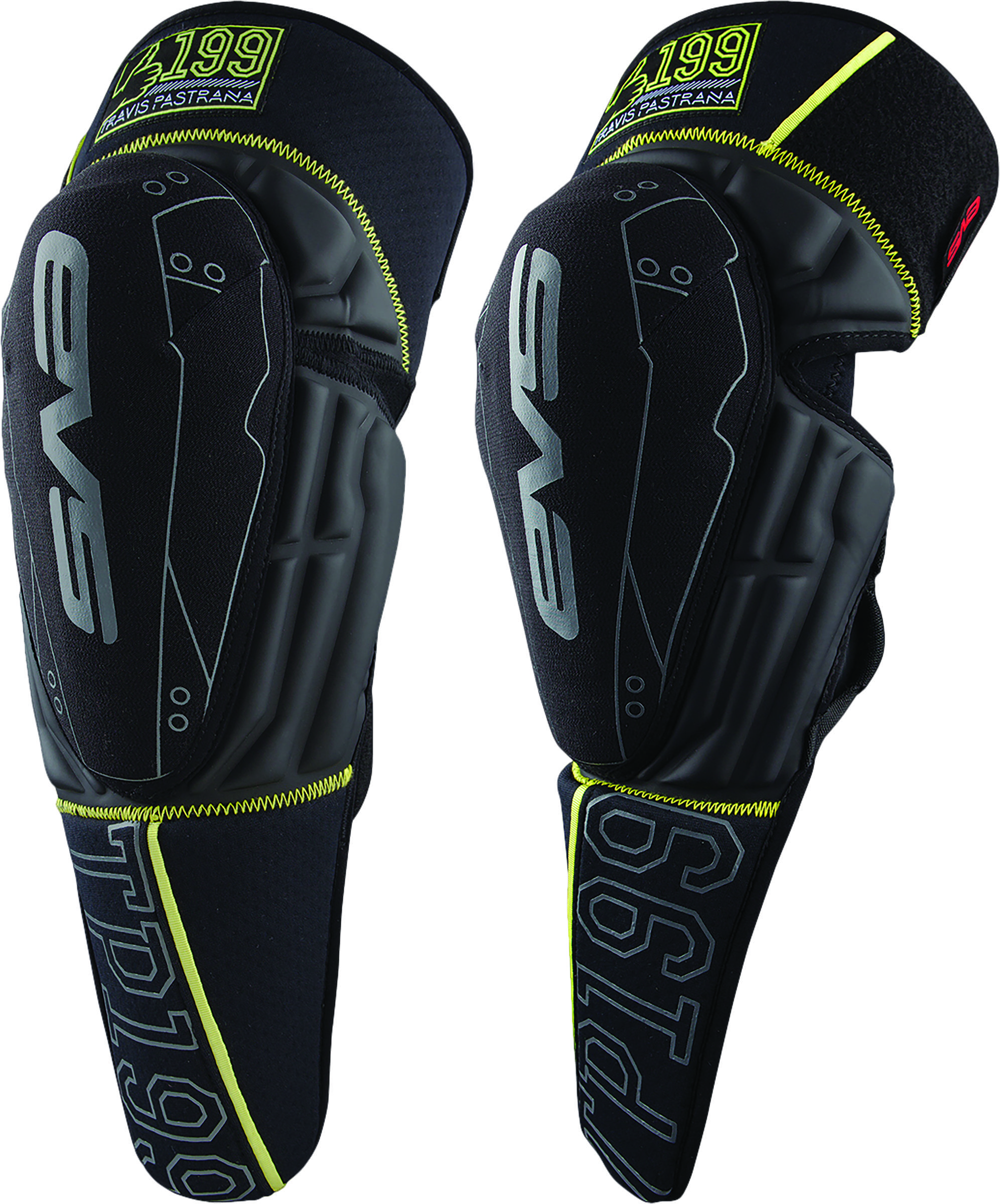 Tp199 Knee Guards Black/Hi-Vis - Large/X-Large - Click Image to Close