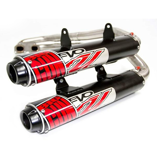 15-23 Polaris RZR S 900/RZR 4 900 EVO U Series Dual Full Syst Exhaust - Click Image to Close