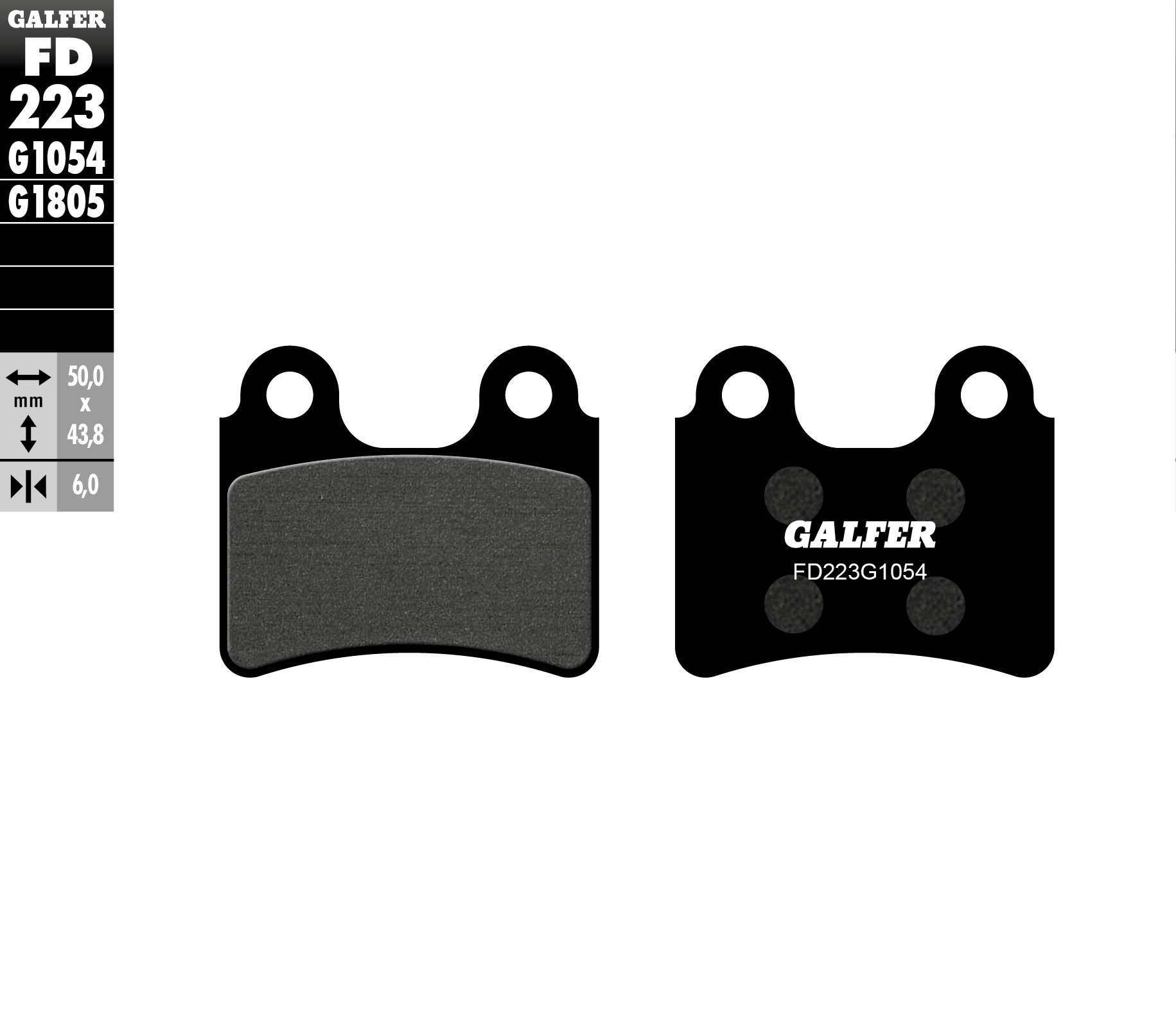 Semi-Metallic Front Brake Pads - Fits many 03-23 Beta, Gas Gas, & Sherco - Click Image to Close