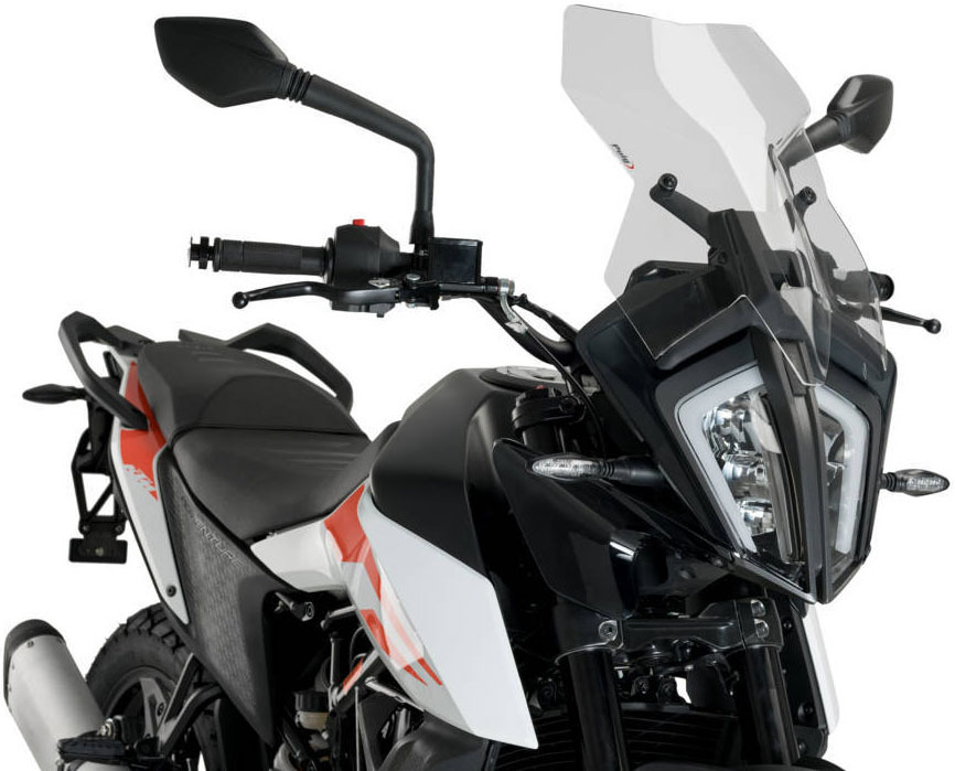 Clear Touring Windscreen - For 20-23 KTM 390 Adventure - Click Image to Close