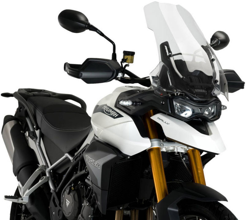 Clear Touring Windscreen - For 20-23 Triumph Tiger 900 & GT & Low - Click Image to Close