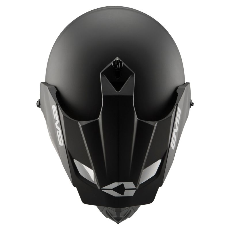 T5 Dual Sport Venture Solid Helmet Visor - Matte Black - Click Image to Close