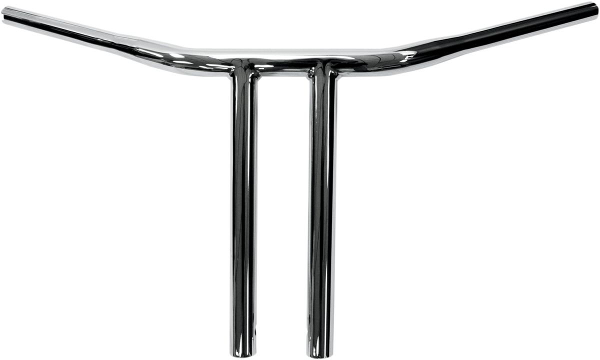 Chrome 12in. T Bar Bend 1 1/4in. Buffalo Bar Handlebar - Click Image to Close