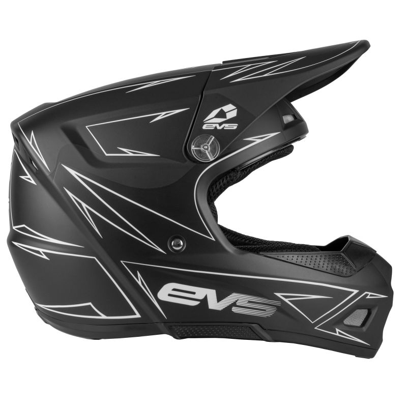 EVS T3 Pinner Helmet Matte Black Youth - Small - Click Image to Close