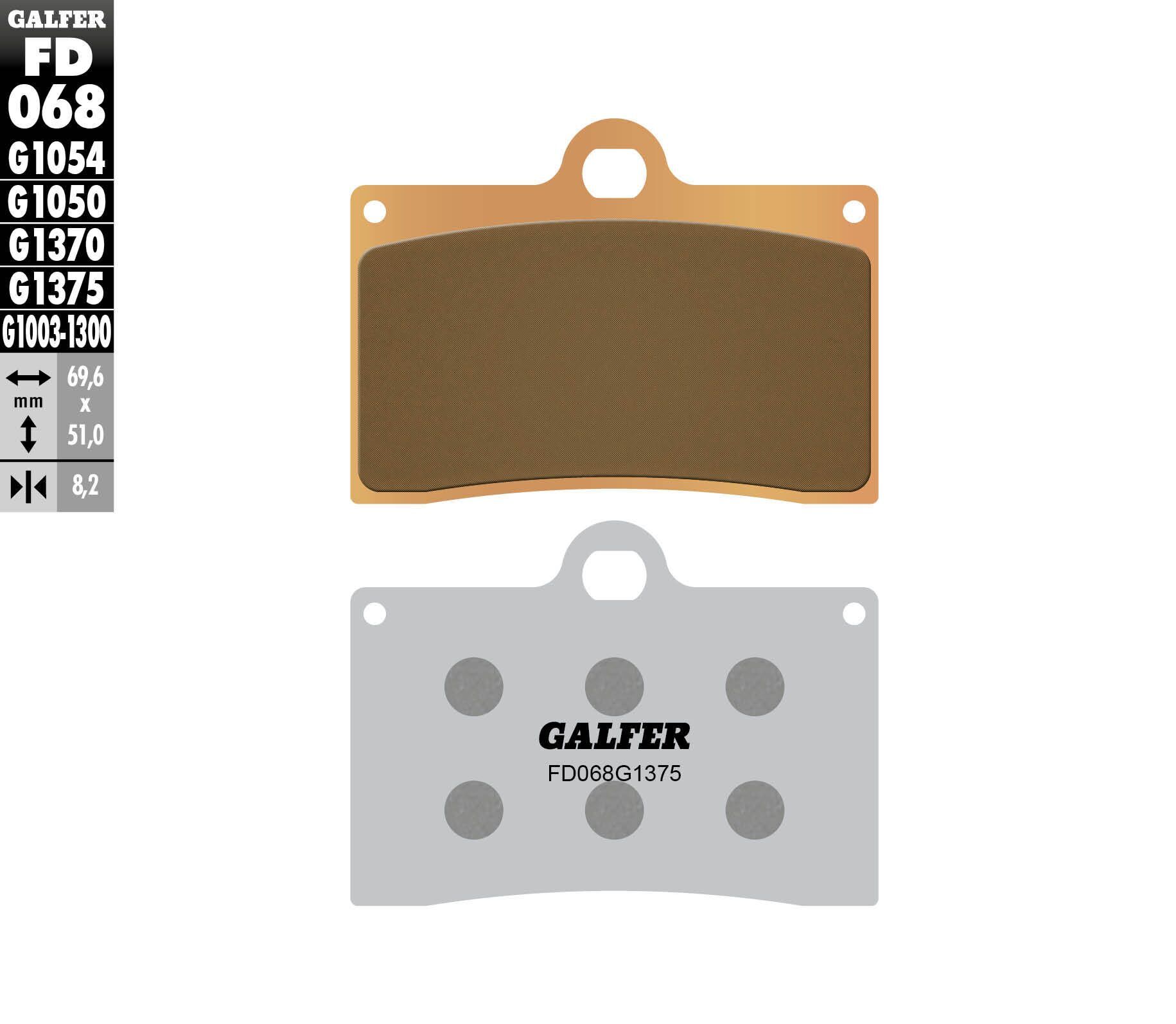 Semi-Metallic Compound Brake Pads - Front Pads - Click Image to Close