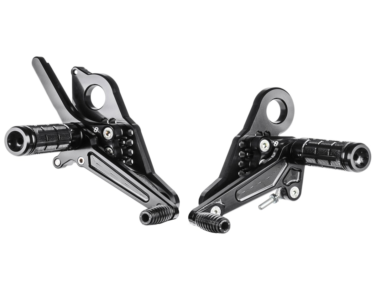 Adjustable Rider Only Rearsets - For 15-21 Ducati Scrambler - Click Image to Close