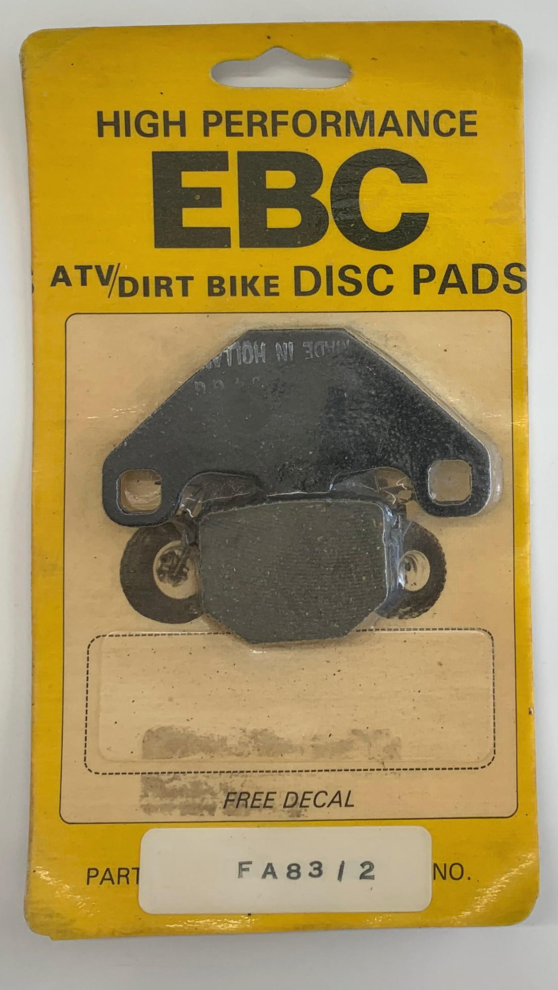 Standard Organic Brake Pads - Click Image to Close