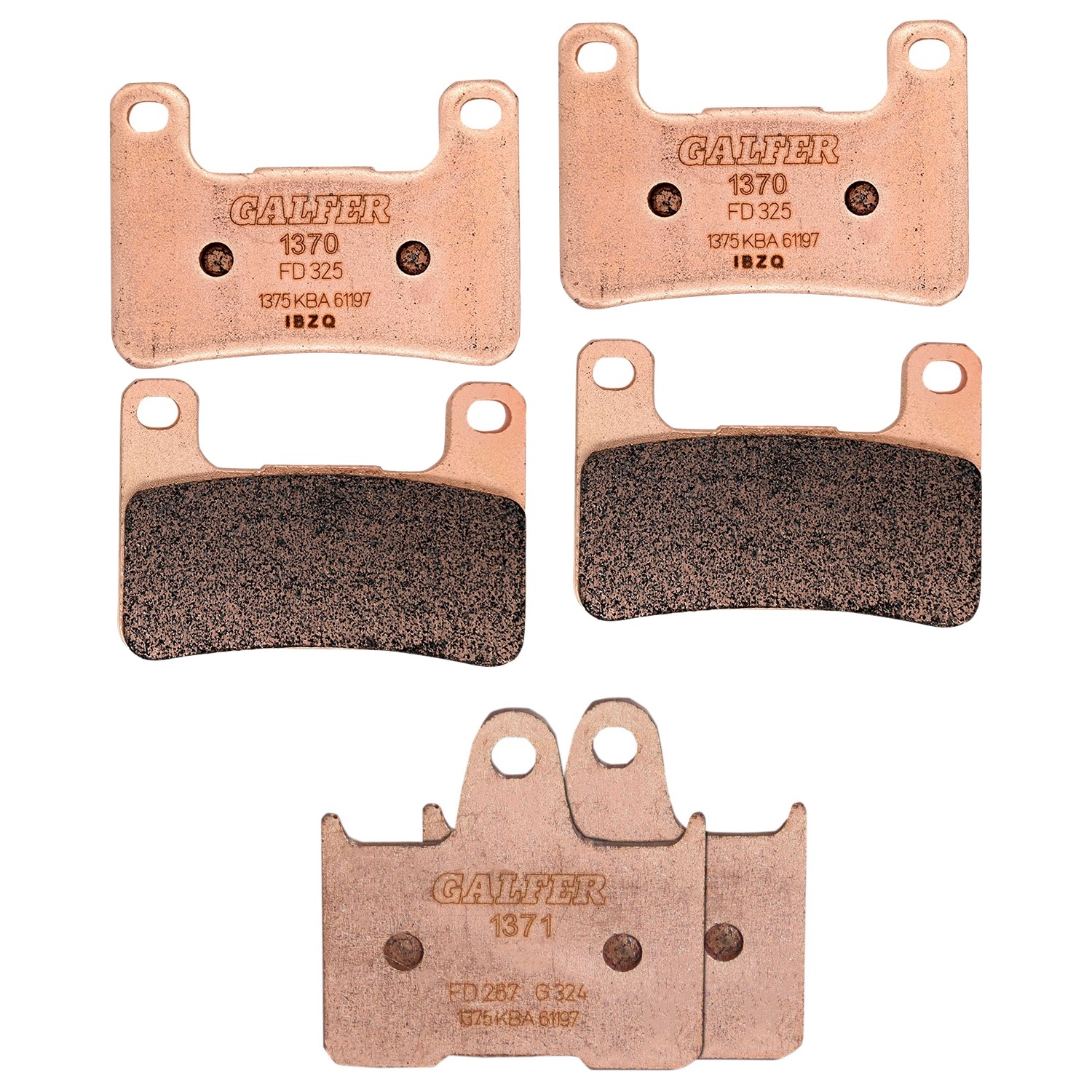 HH Sintered Compound Brake Pad Set - Front & Rear - For 04-06 Suzuki GSXR1000 & 04-05 GSXR600 & GSXR750 - Click Image to Close