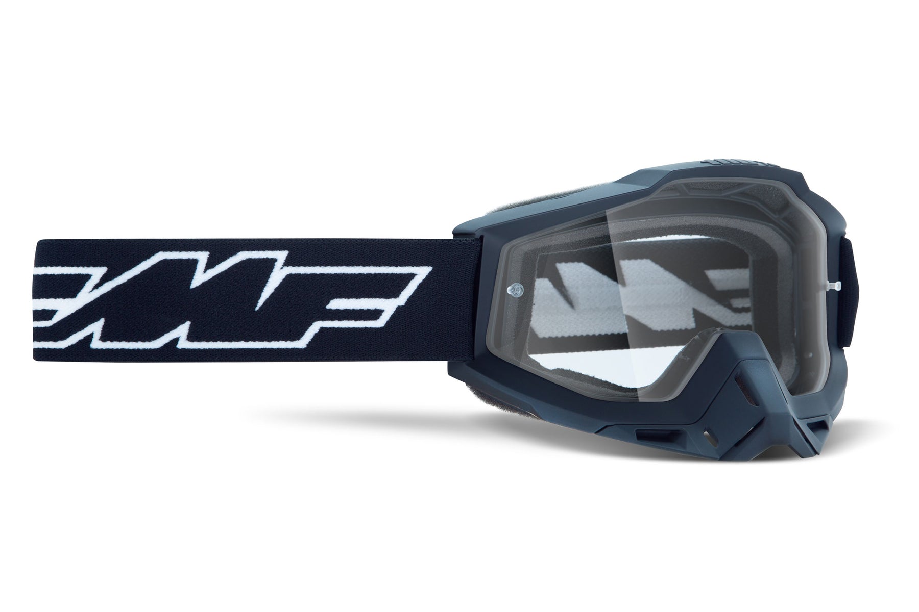 FMF Powerbomb Rocket Black Goggles Clear Lens - Click Image to Close