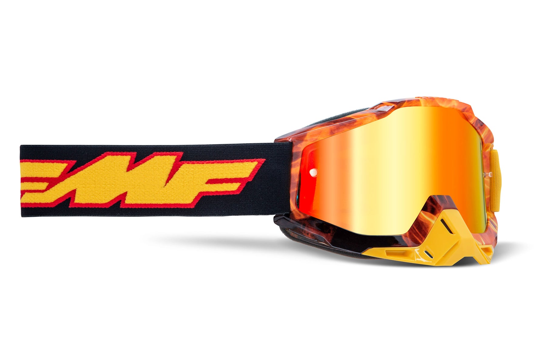 FMF Powerbomb Spark Goggles w/ Mirrored Red Lens - Click Image to Close