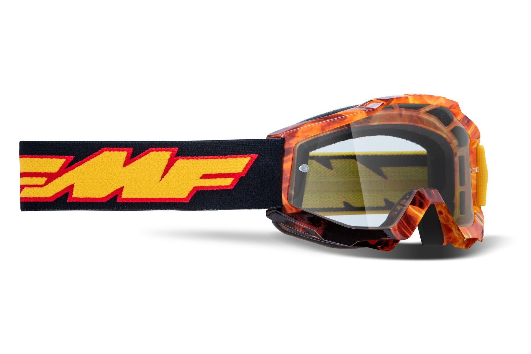 FMF Youth Powerbomb Spark Goggles w/ Clear Lens - Click Image to Close