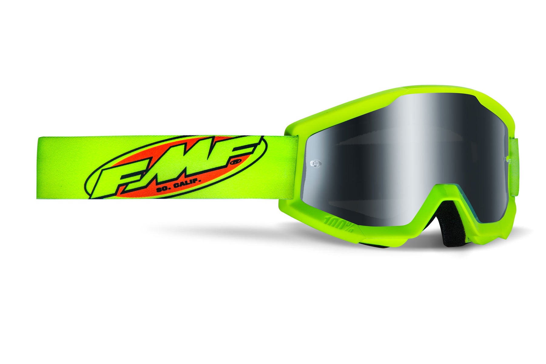 FMF Powercore Sand Goggles Yellow w/ Smoke Lens - Click Image to Close