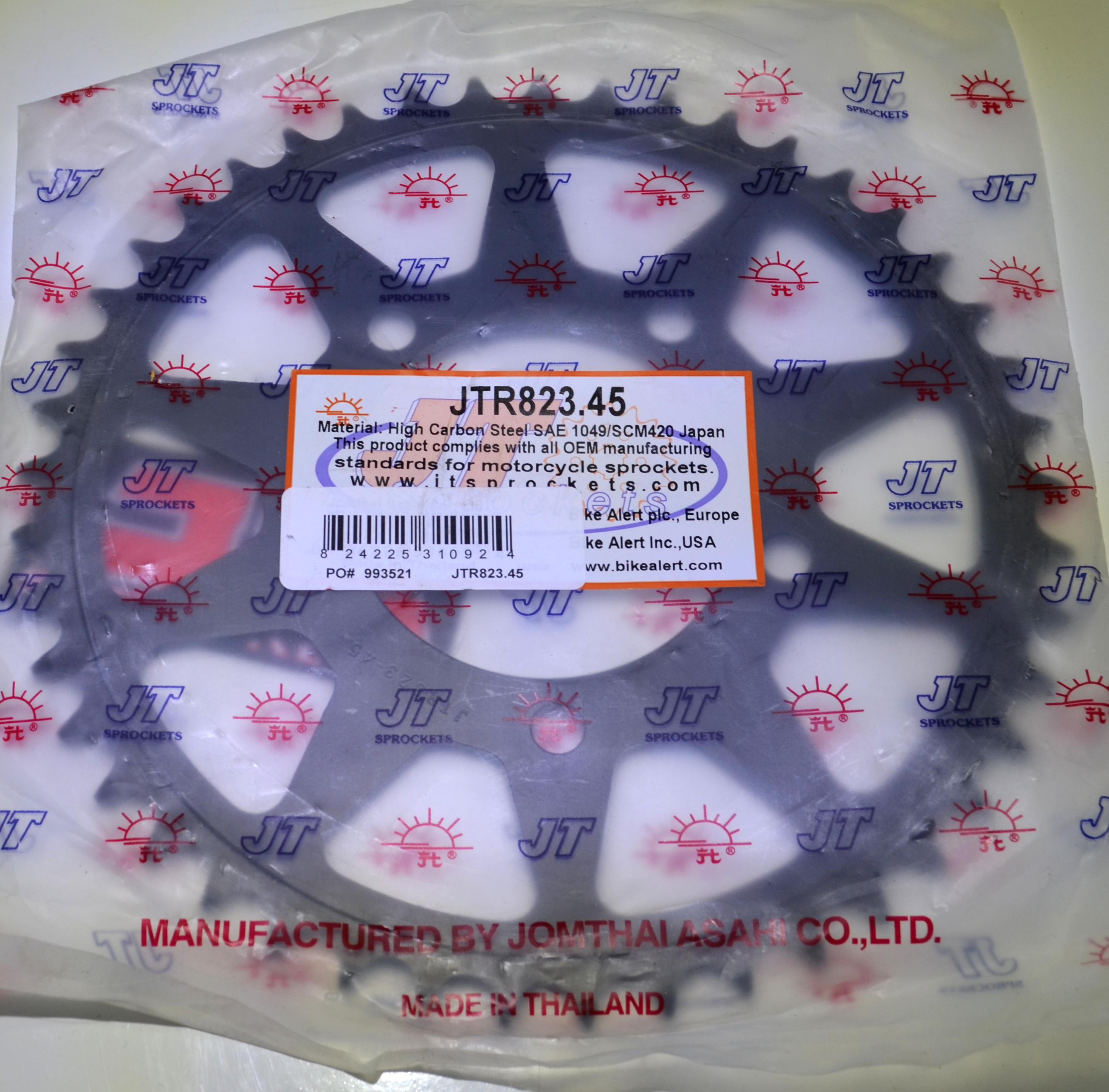 Steel Rear Sprocket - 45 Teeth 520 Pitch - Click Image to Close