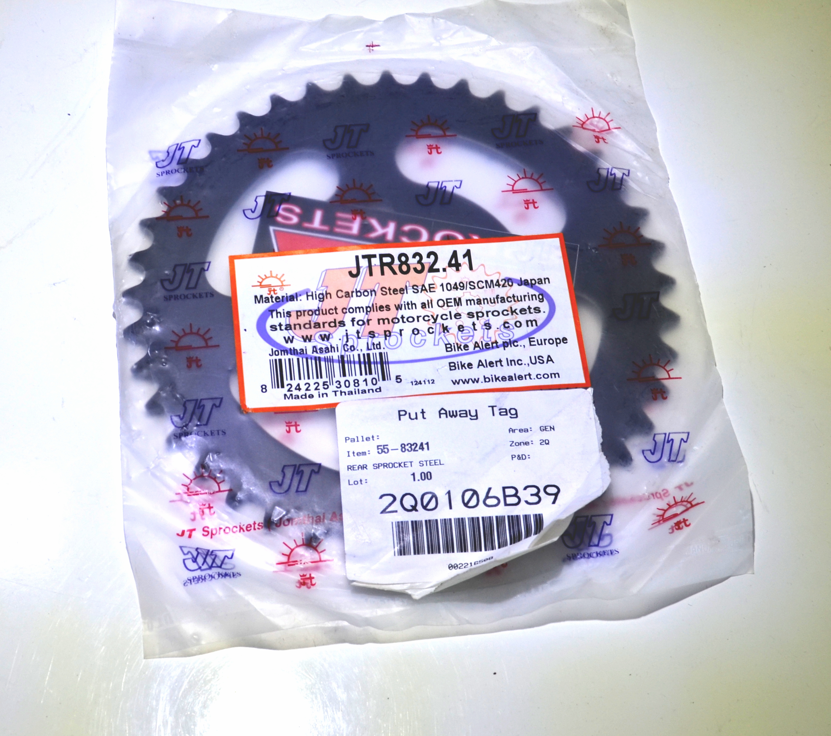 Steel Rear Sprocket - 41 Tooth 420 - For Yamaha DT GT MX YSR YZ 50/80 - Click Image to Close