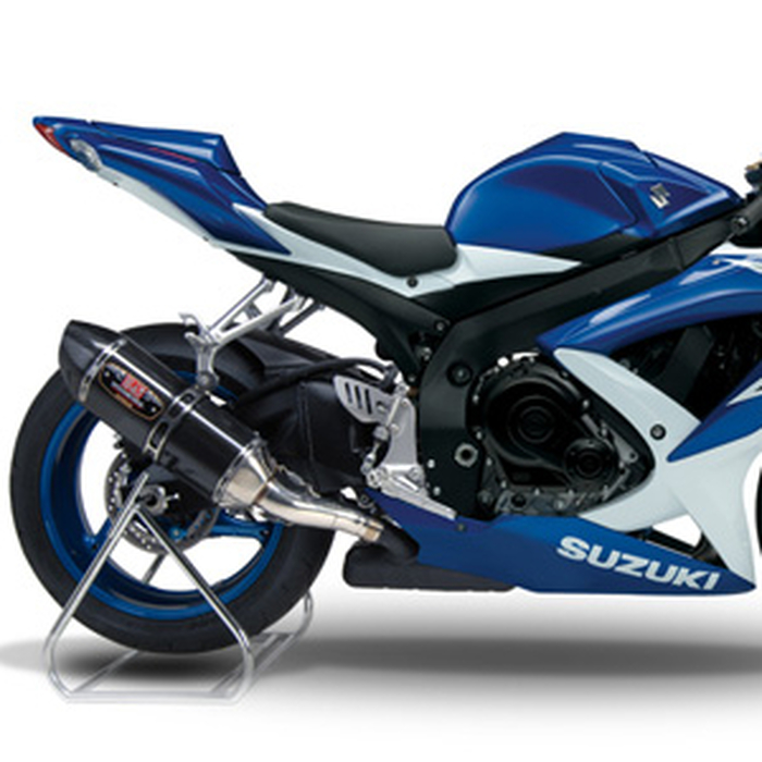 Street R77 Carbon Fiber Slip On Exhaust - For 08-10 Suzuki GSXR600/750 - Click Image to Close