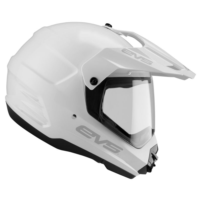 Dual Sport Helmet Venture Solid White - Medium - Click Image to Close