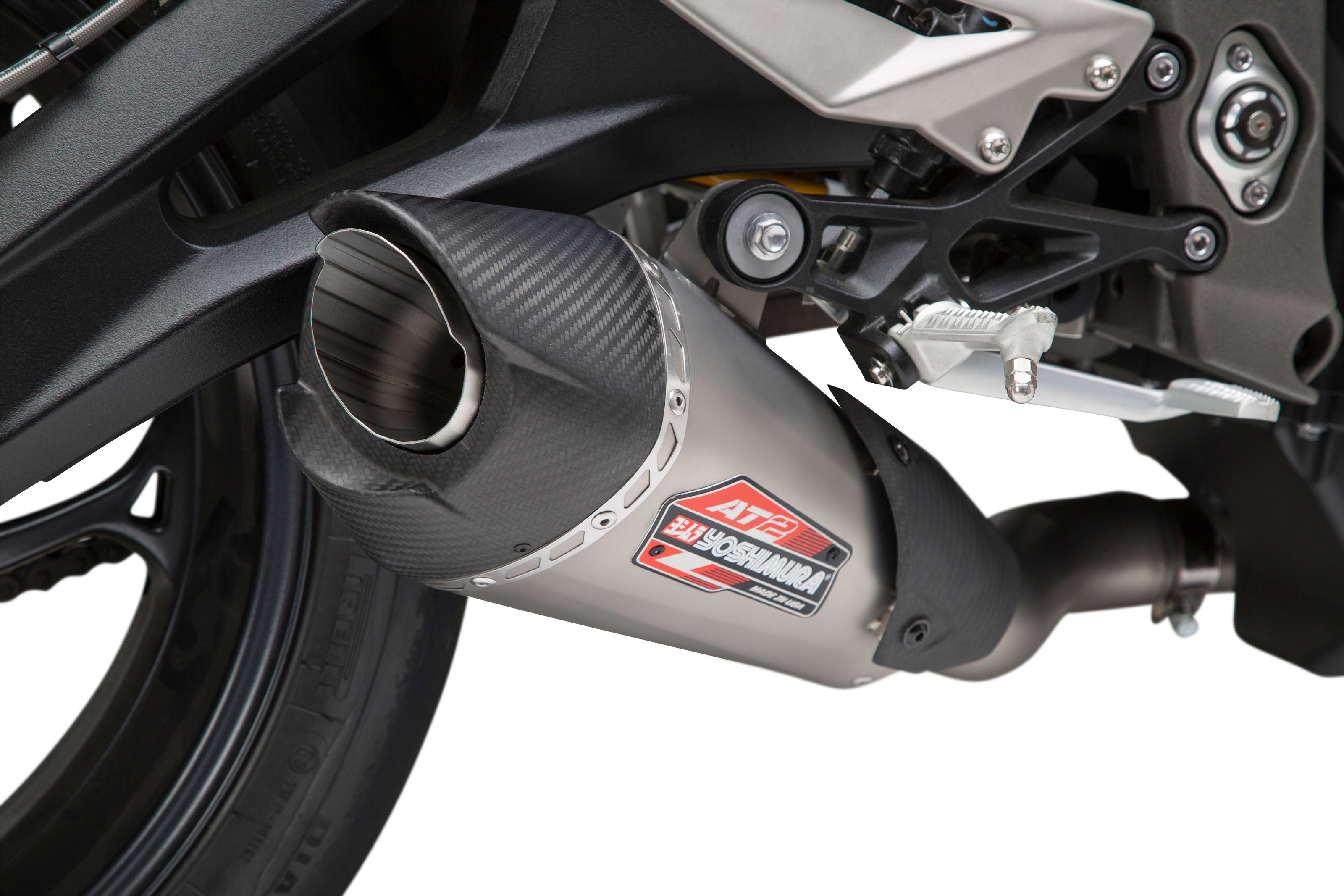 AT2 Street Slip On - For 18-20 Triumph Street Triple - Click Image to Close