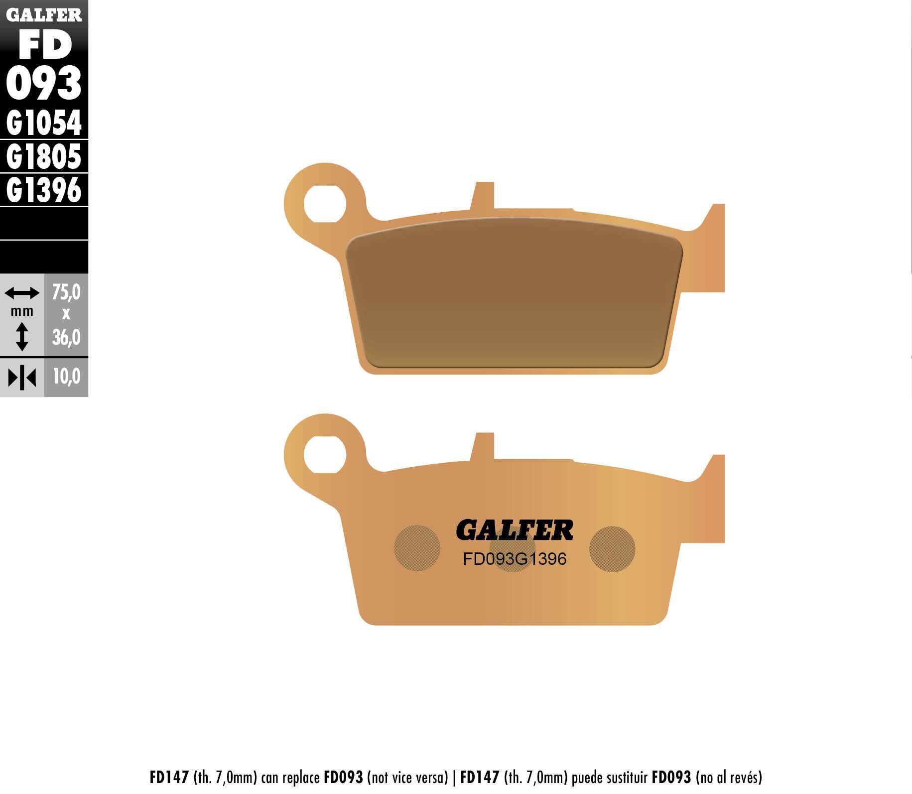 HH Sintered Compound Rear Brake Pads - Click Image to Close