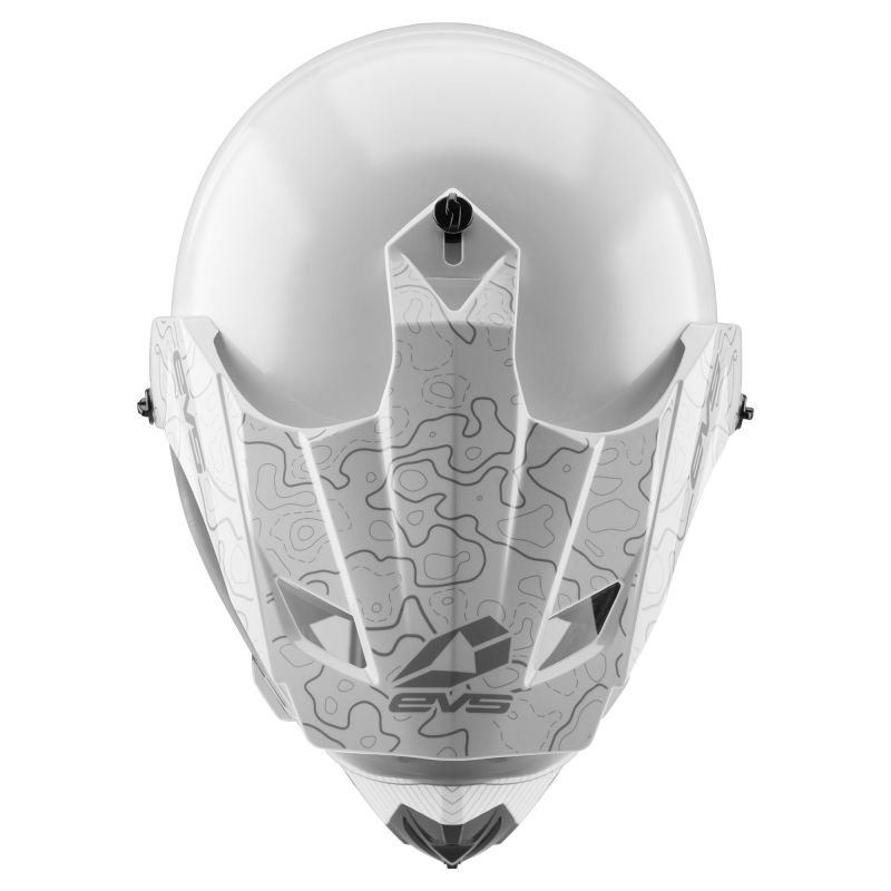 T5 Dual Sport Venture Arise Helmet Visor - White - Click Image to Close