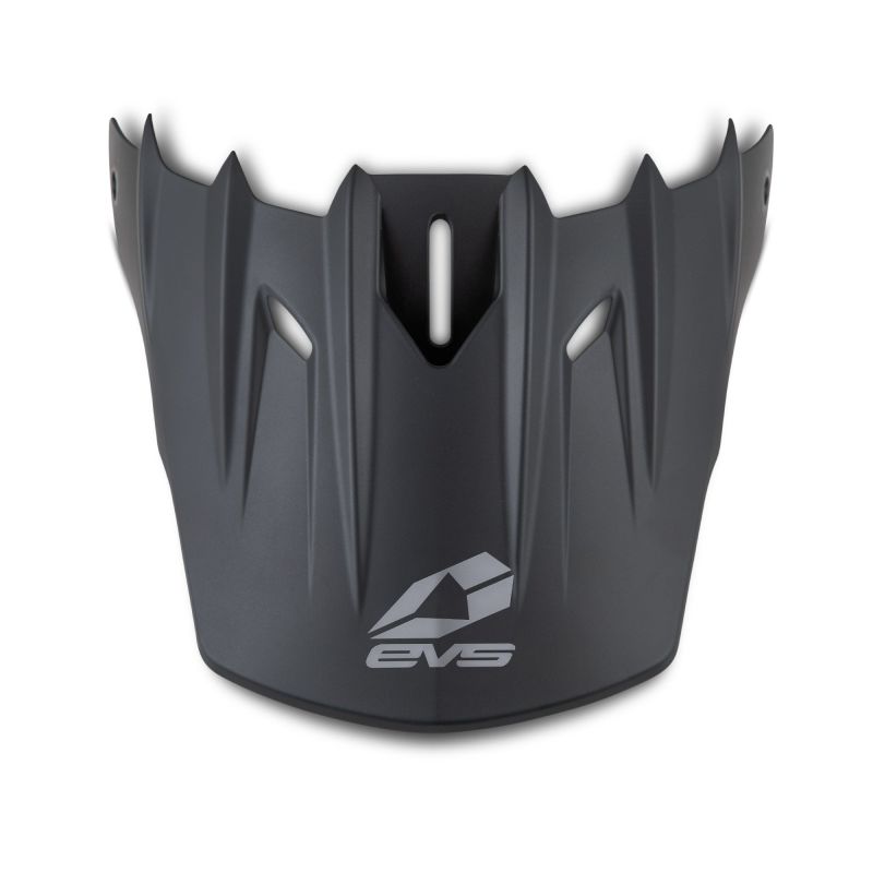 EVS T5 Solid Helmet Visor - Matte Blk - Click Image to Close