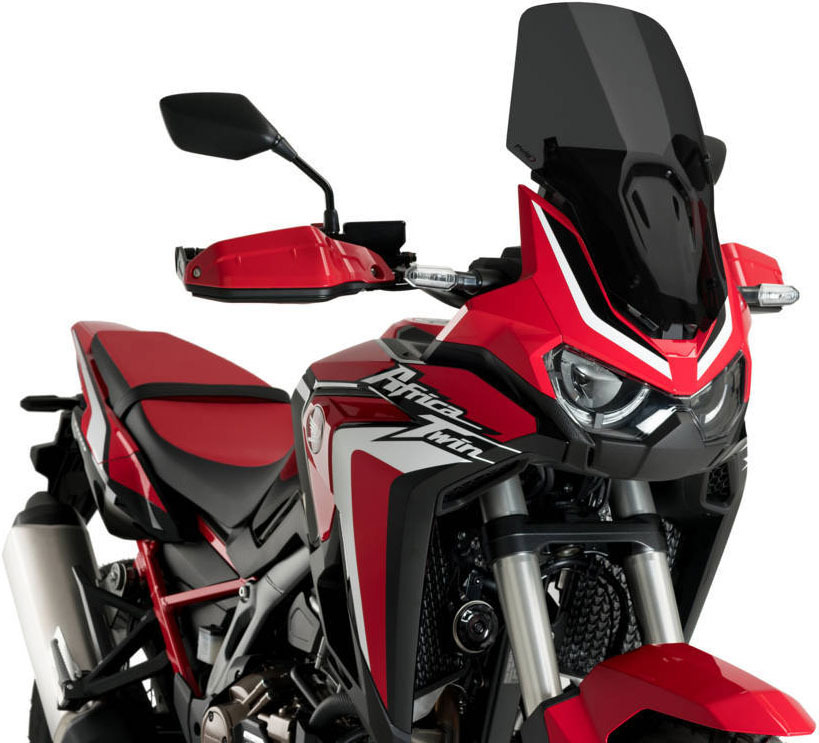 Dark Smoke Touring Windscreen - For 20-23 Honda Africa Twin CRF1100L - Click Image to Close