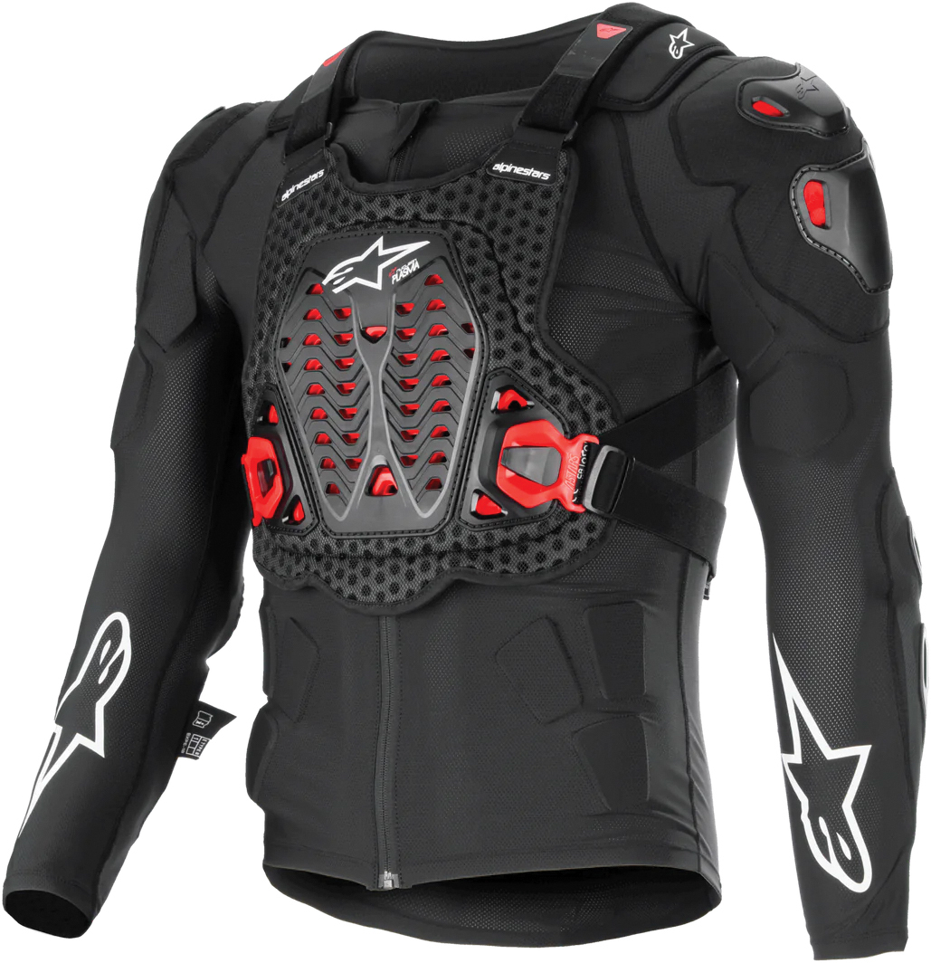 Bionic XTR Plasma Protection Jacket Black/Red/White LG - Protective jacket for off-road riding - Click Image to Close