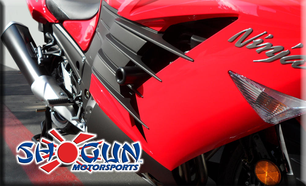 No Cut Black Frame Sliders - For 12-20 ZX14 - Click Image to Close