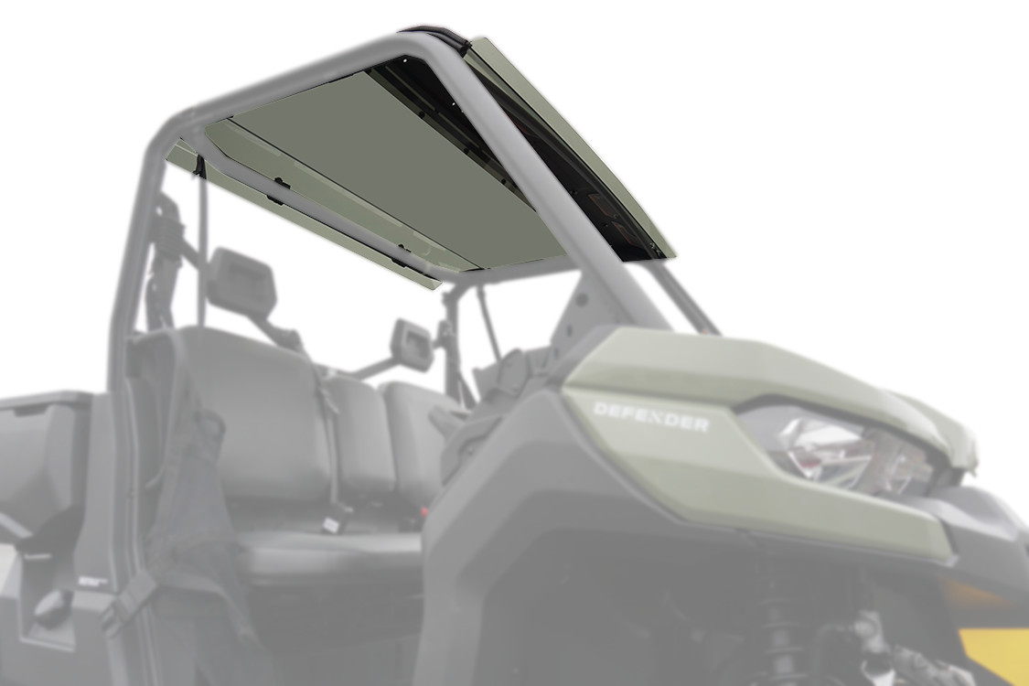 Tinted Poly Roof Defender - For Can Am Defender - Click Image to Close