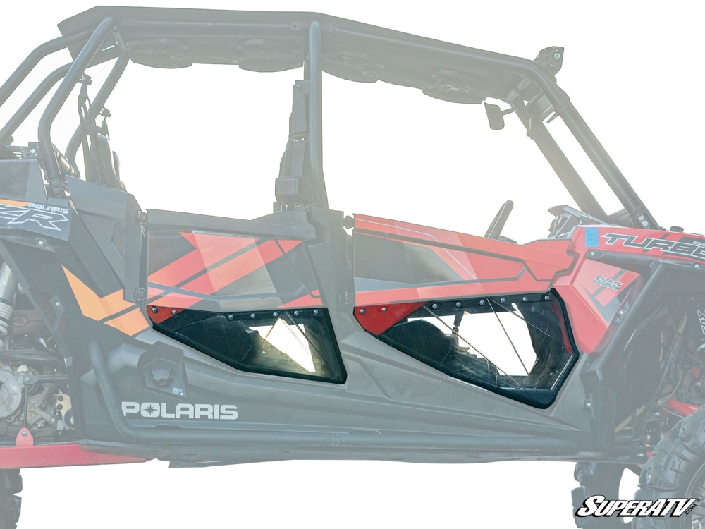 Clear Lower Doors - For 16-21 Polaris RZR 4 XP Turbo - Click Image to Close