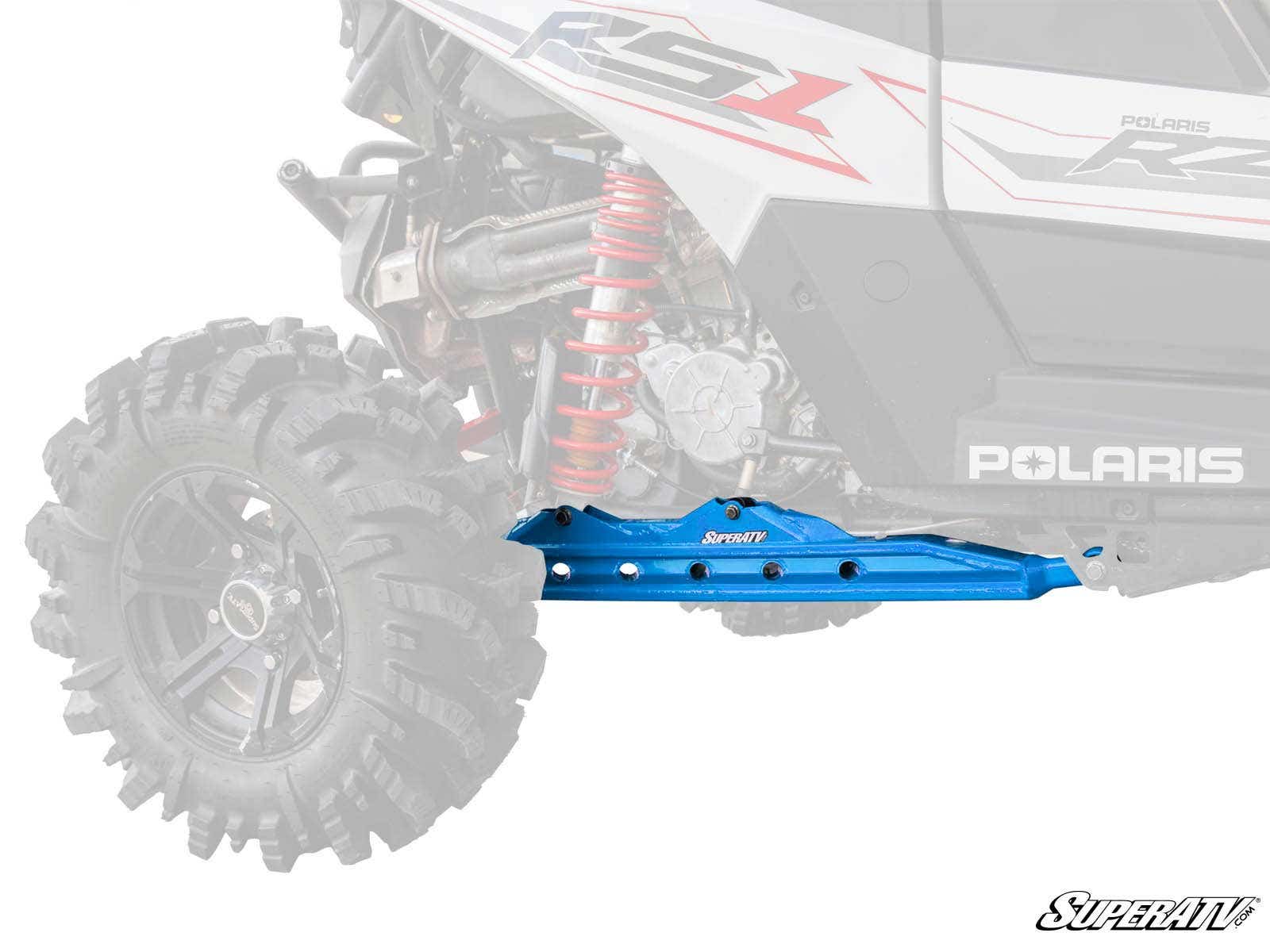 Extended Trailing Arms 1" Rear Offset Voodoo Blue - For Polaris RZR RS1 - Click Image to Close