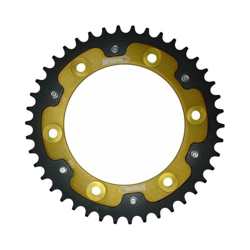 Stealth Rear Sprocket 42T Gold - Honda CBR RC51 - Click Image to Close