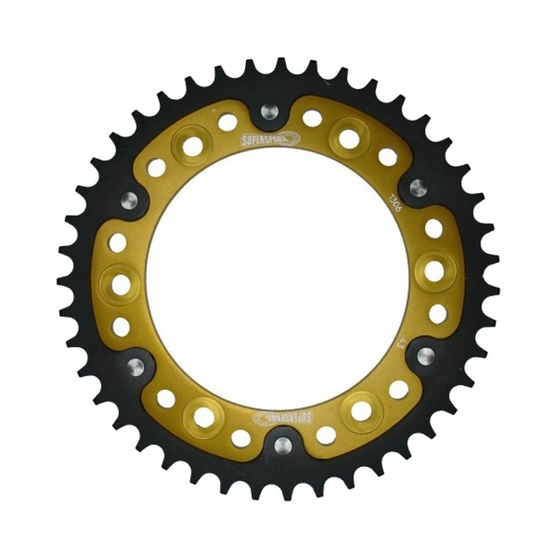 Stealth Rear Sprocket 43T Gold - Honda CBR RC51 - Click Image to Close