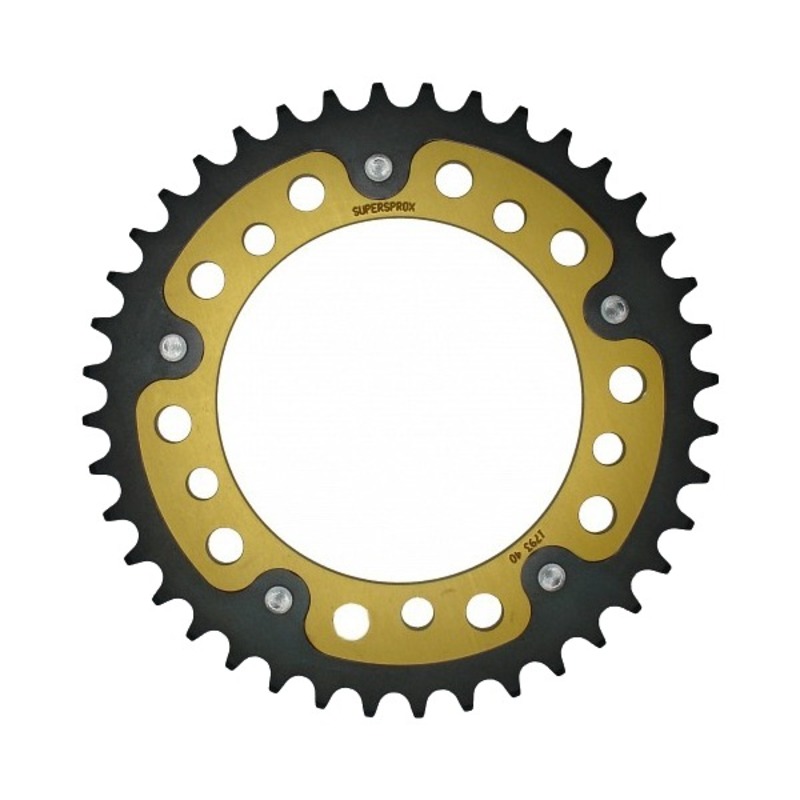 Stealth Rear Sprocket 42T Gold 520 Conv - Suzuki GSXR V-Strom - Click Image to Close