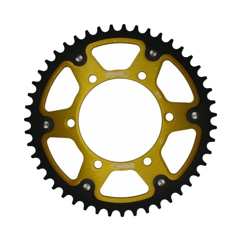 Stealth Rear Sprocket 47T Gold 520 Conv - Triumph Daytona Tiger Triple - Click Image to Close